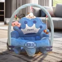 Fotoliu bebe cu arcada Print Albastru Personalizat + Cadou