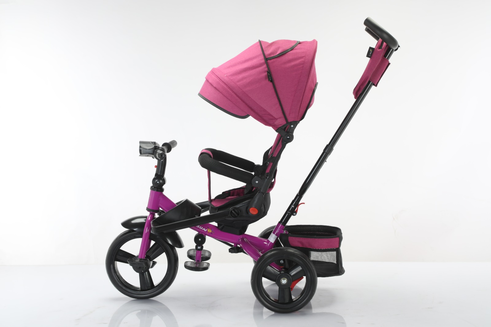 Tricicleta cu scaun reversibil, muzica si lumini SL02 Mov nou (1)