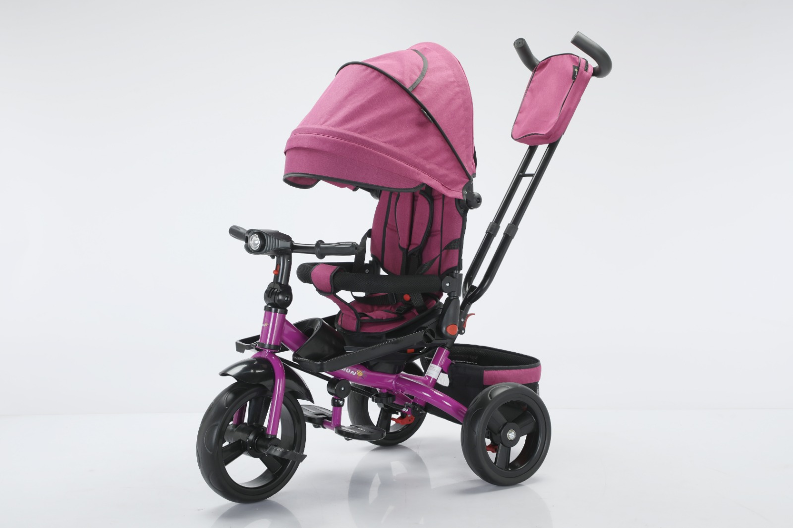 Tricicleta cu scaun reversibil, muzica si lumini SL02 Mov nou (1)