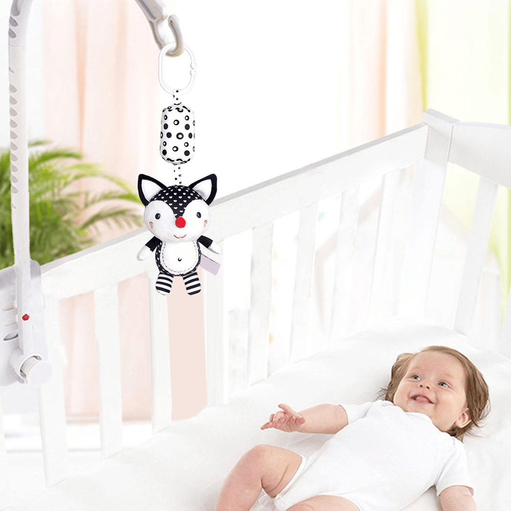set 3 zornaitori pentru bebe Alb-Negru