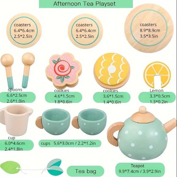 Jucarie de rol set servire ceai Kabi