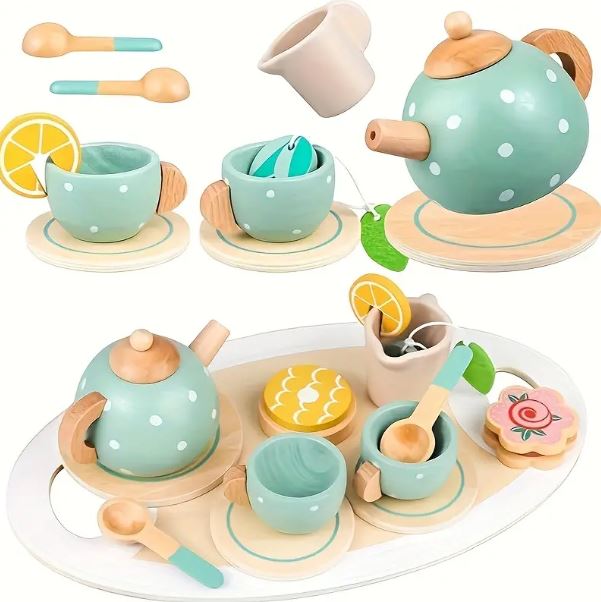 Jucarie de rol set servire ceai Kabi