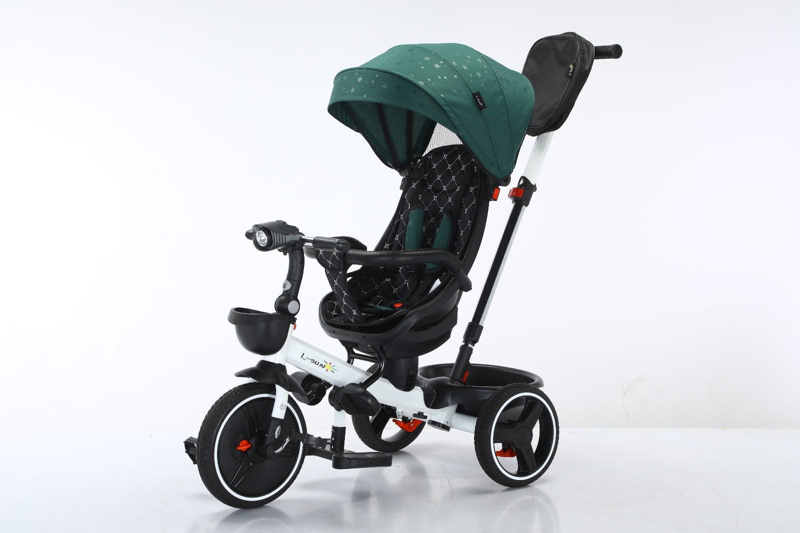 Tricicleta pliabila cu scaun rotativ SL01 Verde