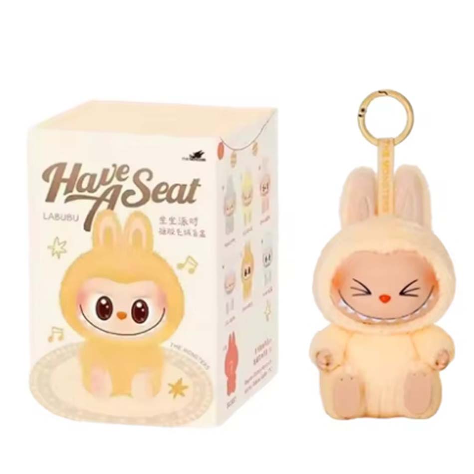 Jucarie din plus Labubu Blindbox Have a seat 15 cm