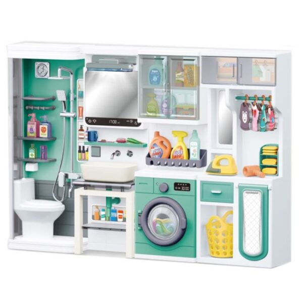 Baie de jucarie pentru papusi din 3 corpuri Home Toilet