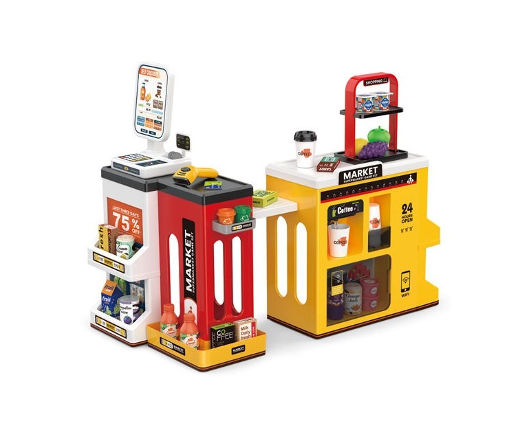 supermarket de jucarie cu 65 de accesorii