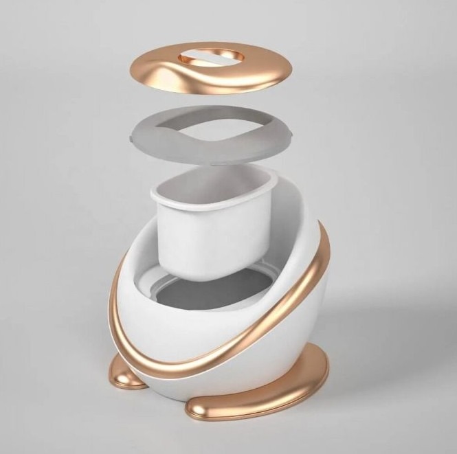 Olita Copii cu Spatar Ergonomic si Colac Moale Capsula Spatiala