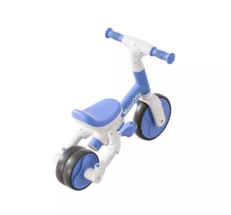 Tricicleta si Bicicleta de Echilibru Multifunctinala pentru Copii Racer Star Albastra