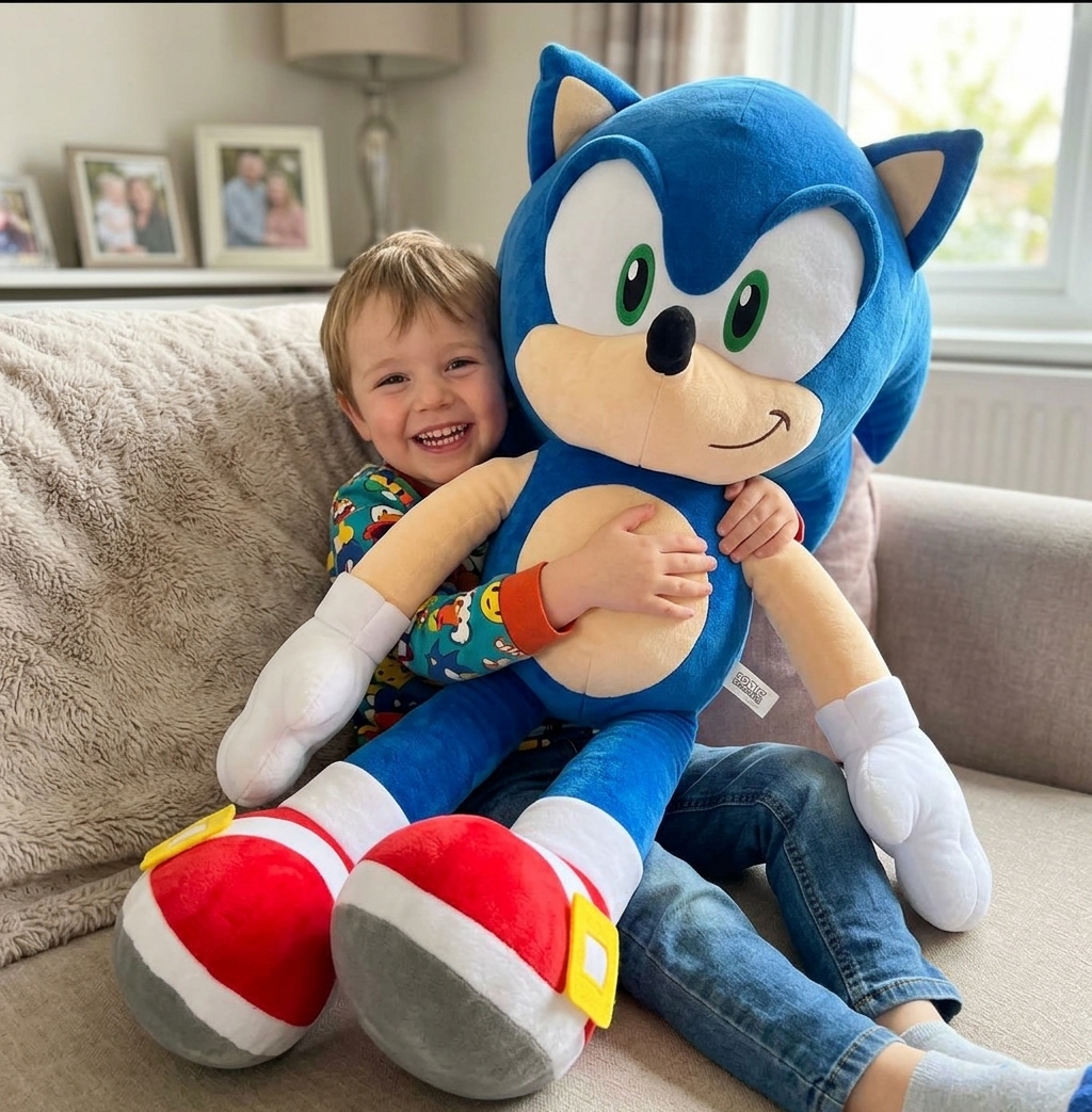 Jucarie din plus gigant Sonic 130 cm