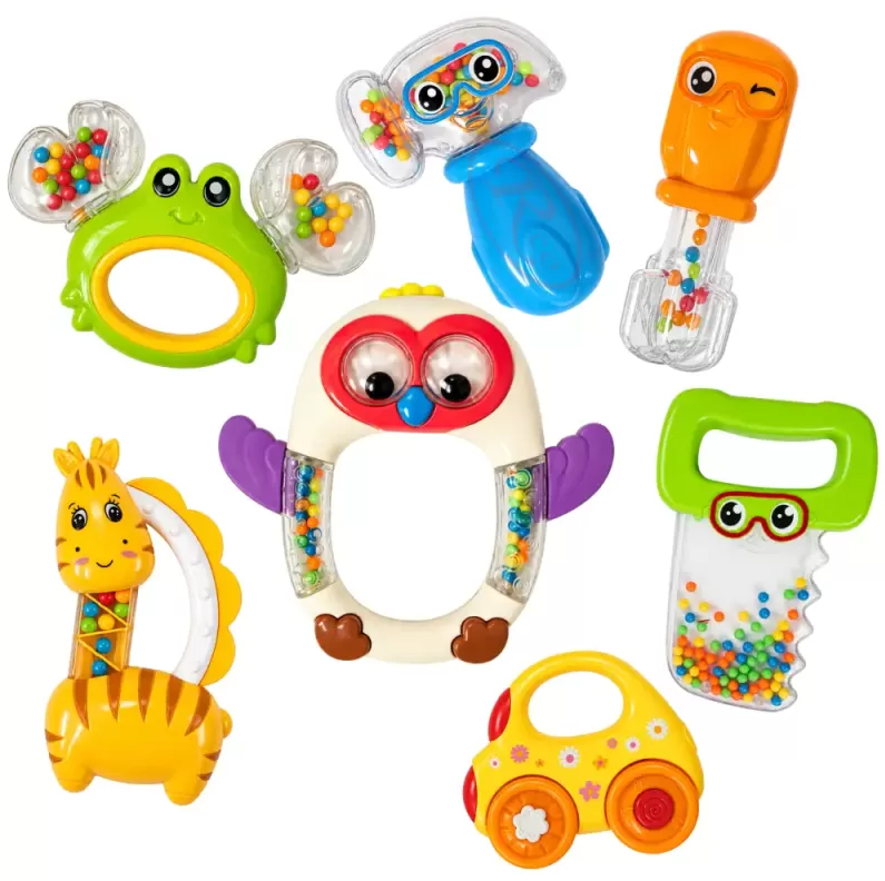 Set 7 jucarii zornaitoare pentru bebe WP1038-1