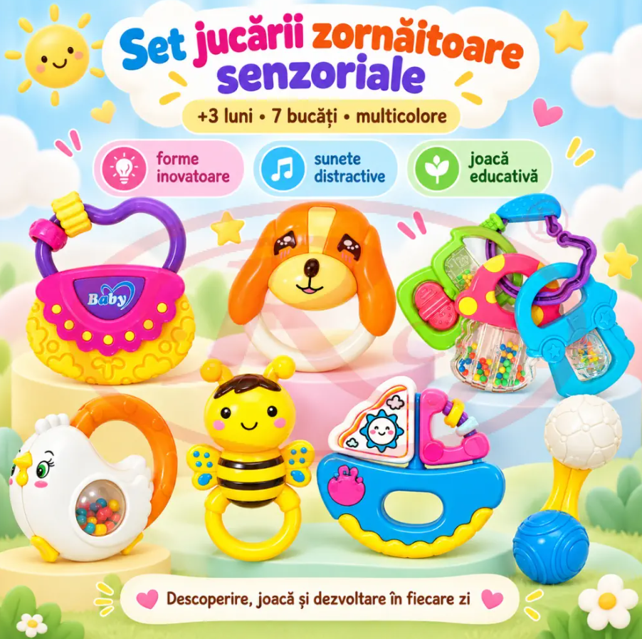 Set 7 zornaitoare pentru bebelusi WP1037-1
