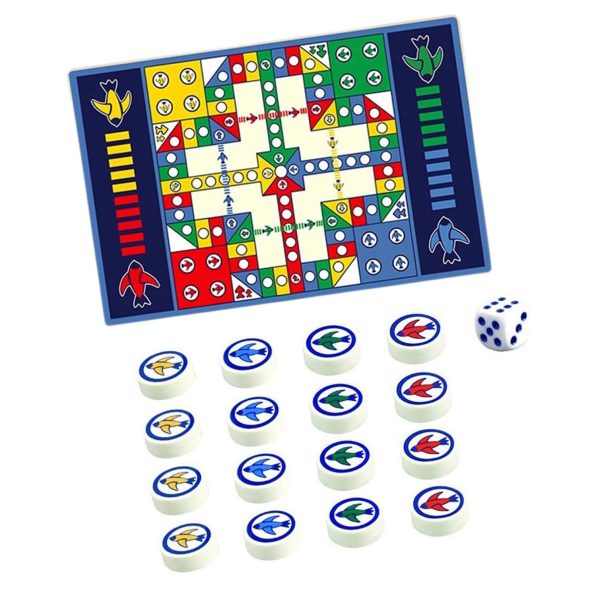 Covor de Joaca Educativ 2 în 1 – Trafic si Joc Ludo 180×120 cm