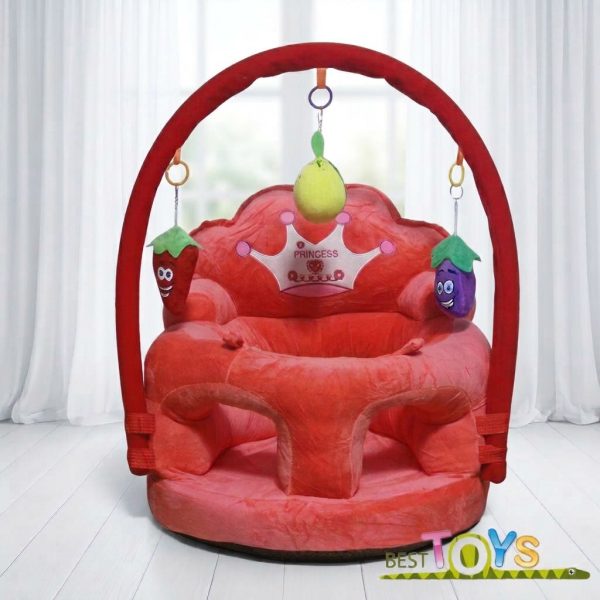 Fotoliu bebe din plus cu arcada Princess Rosu Spoil You + Cadou