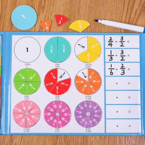 Joc Educativ Magnetic cu Fractii si procente