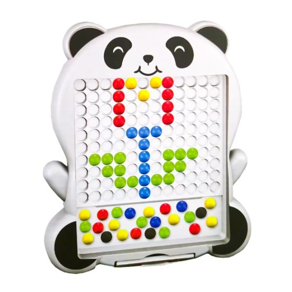 Jucarie Montessori cu Creion Magnetic și 20 de Carduri cu Modele Panda
